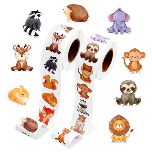 GIDWRIY 1000 Stück Sticker Set Tiere,Tieraufkleber,Wasserfeste Aufkleber Waldtiere,Charming Sticker Aesthetic,Belohnungsaufkleber,Tiersticker zum Aufkleben Kinder,Tiermuster Aufkleber für Scrapbooking GIDWRIY 1000 Stück Sticker Set Tiere,Tieraufkleber,Wasserfeste Aufkleber Waldtiere,Charming Sticker Aesthetic,Belohnungsaufkleber,Tiersticker zum Aufkleben Kinder,Tiermuster Aufkleber für Scrapbooking von GIDWRIY