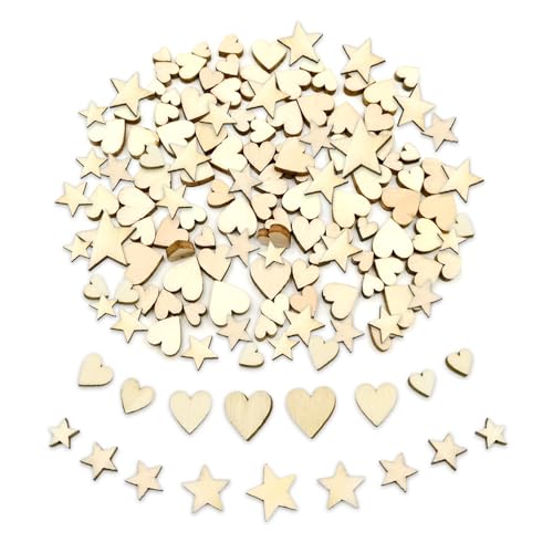 GIDWRIY 200 Stück Holzherzen Klein,Holzherzen Deko Sterne Holz,Holzherzen zum Basteln,Streudeko Herzen,Holzherzen Tischdeko,Holzherzen Hochzeit Naturholzscheiben,Wooden Hearts Unlackiert für Diy GIDWRIY 200 Stück Holzherzen Klein,Holzherzen Deko Sterne Holz,Holzherzen zum Basteln,Streudeko Herzen,Holzherzen Tischdeko,Holzherzen Hochzeit Naturholzscheiben,Wooden Hearts Unlackiert für Diy von GIDWRIY