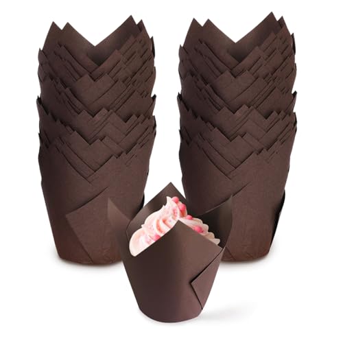GIDWRIY 200 Stück Tulpen Muffinförmchen Papier Muffinformen,Tulpenförmchen,PapiertüTen Muffins Papierförmchen,Cupcake Backform Papier Backförmchen,Cupcake Backbecher,Törtchen Formen für Partyzubehör GIDWRIY 200 Stück Tulpen Muffinförmchen Papier Muffinformen,Tulpenförmchen,PapiertüTen Muffins Papierförmchen,Cupcake Backform Papier Backförmchen,Cupcake Backbecher,Törtchen Formen für Partyzubehör von GIDWRIY