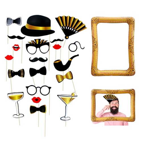 GIDWRIY 21 Stück Fotobox Accessoires Geburtstag,Foto Booth Props,Foto Deko Party Hochzeit,Photobox Accessoires Kinder,Aufblasbarer Fotorahmen,Fotozubehör Party,Fotoautomat Requisiten für Erwachsene GIDWRIY 21 Stück Fotobox Accessoires Geburtstag,Foto Booth Props,Foto Deko Party Hochzeit,Photobox Accessoires Kinder,Aufblasbarer Fotorahmen,Fotozubehör Party,Fotoautomat Requisiten für Erwachsene von GIDWRIY