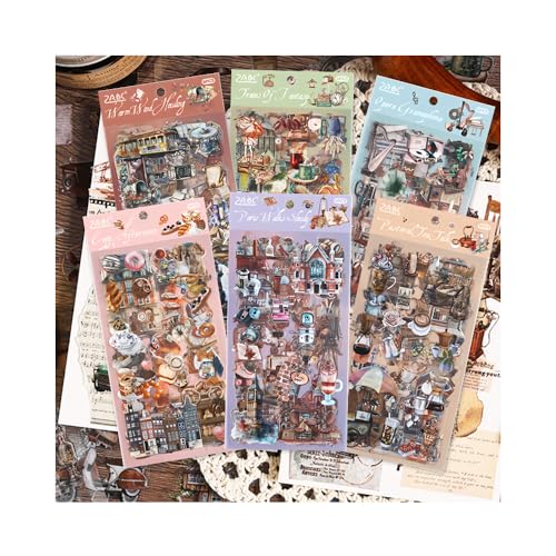 GIDWRIY 36 Stück Erwachsene Sticker Journaling,Vintage Sticker Scrapbook Aufkleber Tagebuch,Kreativ Stickers für Handyhülle Aesthetic,Ästhetische Aufkleber Bullet Journal,Retro Stickers Set Fotoalbum GIDWRIY 36 Stück Erwachsene Sticker Journaling,Vintage Sticker Scrapbook Aufkleber Tagebuch,Kreativ Stickers für Handyhülle Aesthetic,Ästhetische Aufkleber Bullet Journal,Retro Stickers Set Fotoalbum von GIDWRIY