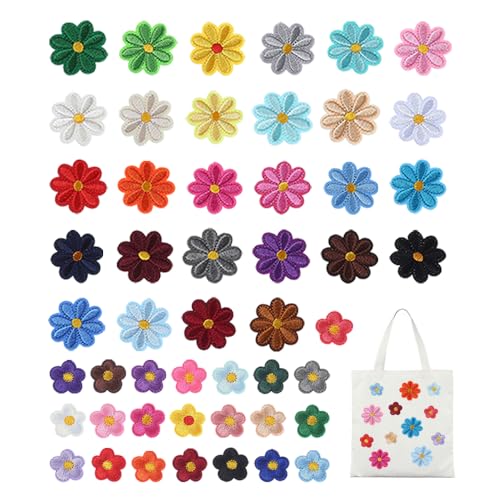GIDWRIY 50 Stück Bügelsticker Kleidung,Aufbügel Patches Klein,Bügelbilder für Textilien Blumen,Bügelpatches Set,Bügelaufkleber Kinder Erwachsene,Bügelflicken,Bestickte Aufnäher für Hut Jeans Rucksäcke GIDWRIY 50 Stück Bügelsticker Kleidung,Aufbügel Patches Klein,Bügelbilder für Textilien Blumen,Bügelpatches Set,Bügelaufkleber Kinder Erwachsene,Bügelflicken,Bestickte Aufnäher für Hut Jeans Rucksäcke von GIDWRIY