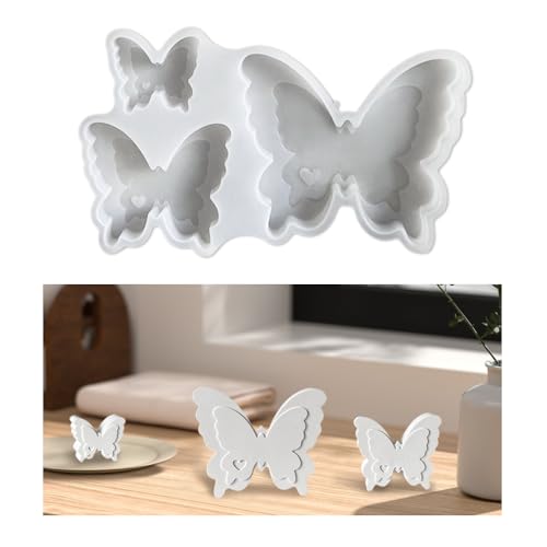 GIDWRIY Silikonformen Gießformen Schmetterling,Gipsformen zum Gießen Schmetterling Kerzenform,Butterfly Mould Formen Epoxidharz,Frühling Silikonformen Gießformen,Resin Gießharz Formen für Bastelbeton von GIDWRIY
