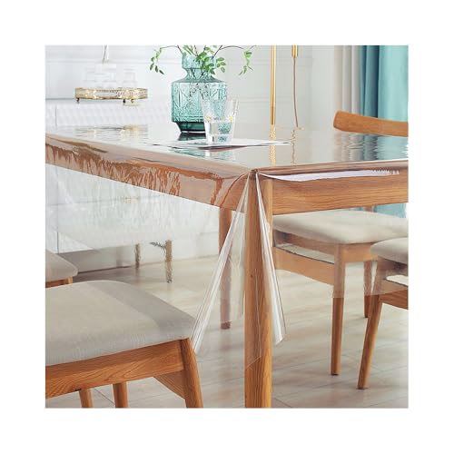 GIDWRIY Tischfolie Transparent Tischmatte 140x180 cm,Tisch Schutzfolie PVC,Klarsicht Tischdecke Abwaschbar,Tischdecke Outdoor Wetterfest Durchsichtig,Tischplatte Schutzmatte,Tischschutz Klar GIDWRIY Tischfolie Transparent Tischmatte 140x180 cm,Tisch Schutzfolie PVC,Klarsicht Tischdecke Abwaschbar,Tischdecke Outdoor Wetterfest Durchsichtig,Tischplatte Schutzmatte,Tischschutz Klar von GIDWRIY