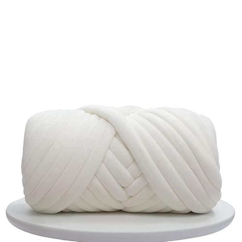 Chunky Yarn 1 kg handgestrickter gewebter Faden, Korbdecke, Teppiche, riesiges Garn, samtig, dick, super sperrig, klobiges Garn, DIY-Arm, handgestrickte Decke(D 1kg) von GIJMZY