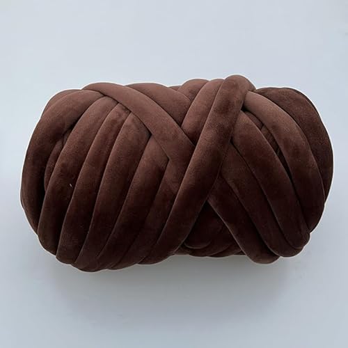 Chunky Yarn 1 kg handgestrickter gewebter Faden, Korbdecke, Teppiche, riesiges Garn, samtig, dick, super sperrig, klobiges Garn, DIY-Arm, handgestrickte Decke(L 1kg) von GIJMZY