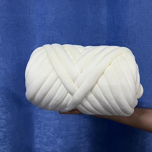 Chunky Yarn 1 kg handgestrickter gewebter Faden, Korbdecke, Teppiche, riesiges Garn, samtig, dick, super sperrig, klobiges Garn, DIY-Arm, handgestrickte Decke(M 1kg) von GIJMZY