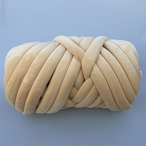 Chunky Yarn 1 kg handgestrickter gewebter Faden, Korbdecke, Teppiche, riesiges Garn, samtig, dick, super sperrig, klobiges Garn, DIY-Arm, handgestrickte Decke(N 1kg) von GIJMZY