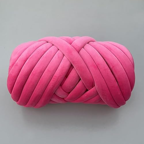 Chunky Yarn 1 kg handgestrickter gewebter Faden, Korbdecke, Teppiche, riesiges Garn, samtig, dick, super sperrig, klobiges Garn, DIY-Arm, handgestrickte Decke(P 1kg) von GIJMZY