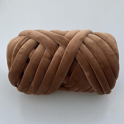 Chunky Yarn 1 kg handgestrickter gewebter Faden, Korbdecke, Teppiche, riesiges Garn, samtig, dick, super sperrig, klobiges Garn, DIY-Arm, handgestrickte Decke(S 1kg) von GIJMZY