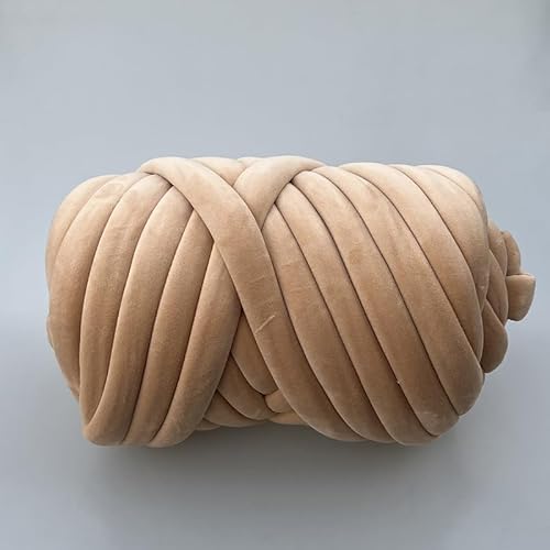 Chunky Yarn 1 kg handgestrickter gewebter Faden, Korbdecke, Teppiche, riesiges Garn, samtig, dick, super sperrig, klobiges Garn, DIY-Arm, handgestrickte Decke(W 1kg) von GIJMZY