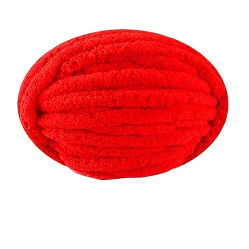 Chunky Yarn 250 G/Knäuel, DIY-Handstrick-Chenille-Garn For Schal-Kissen, Handgefertigte Häkelnadel-Linie, Dickes, Klobiges Riesengarn, Dickes Baumwollgarn(12-dahong) von GIJMZY