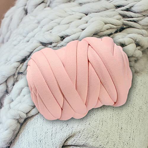 Chunky Yarn 250 g grobes Garn, waschbar, superweiches Handstrickgarn, Jumbo-Röhrengarn for Armstricken, Häkeln, DIY, Wurfkissen, Haustierbett, Decke(Pink) von GIJMZY