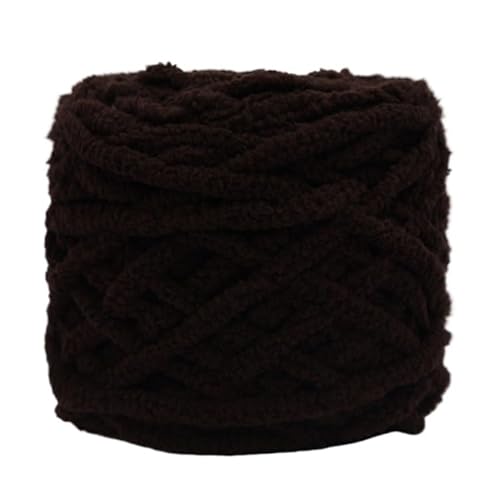 Chunky Yarn 500 G/Knäuel Chenille-Strickgarn, Weiches Eis, Streifenlinie, Baumwollgarn, DIY-Wollgarn For Handstricken Von Schals, Dickes Wollgarn(17-coffee) von GIJMZY