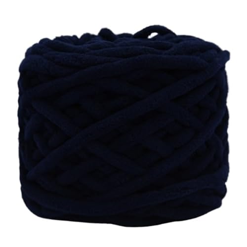 Chunky Yarn 500 G/Knäuel Chenille-Strickgarn, Weiches Eis, Streifenlinie, Baumwollgarn, DIY-Wollgarn For Handstricken Von Schals, Dickes Wollgarn(19- blue) von GIJMZY