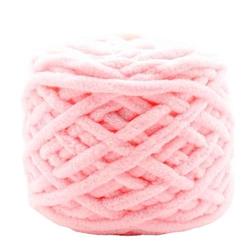 Chunky Yarn 500 G Chenille-Garn, Polyester, Veganes Grobes Garn, Jumbo-Garn, Strickmaterialien For Stricken Von Schals, Decken(02 light pink) von GIJMZY