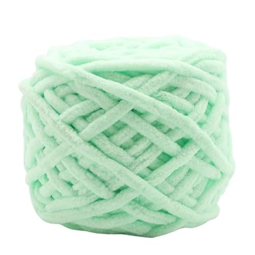 Chunky Yarn 500 G Chenille-Garn, Polyester, Veganes Grobes Garn, Jumbo-Garn, Strickmaterialien For Stricken Von Schals, Decken(07 water Green) von GIJMZY