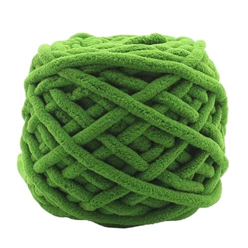Chunky Yarn 500 G Chenille-Garn, Polyester, Veganes Grobes Garn, Jumbo-Garn, Strickmaterialien For Stricken Von Schals, Decken(09 autumn Green) von GIJMZY