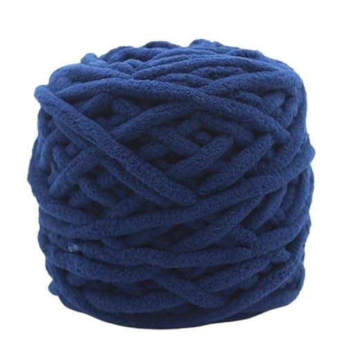 Chunky Yarn 500 G Chenille-Garn, Polyester, Veganes Grobes Garn, Jumbo-Garn, Strickmaterialien For Stricken Von Schals, Decken(19 Navy blue) von GIJMZY