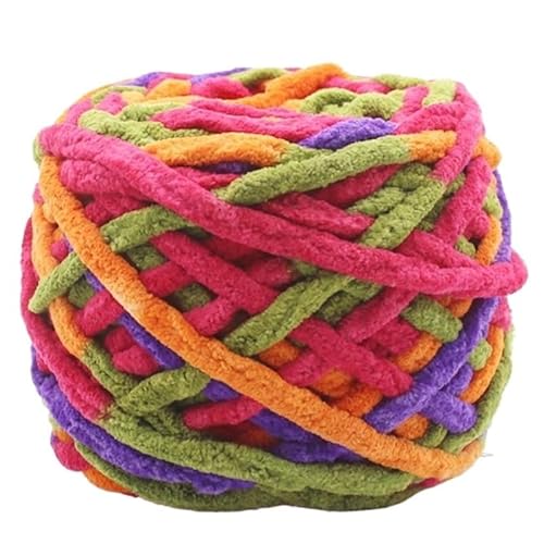 Chunky Yarn 500 G Chenille-Garn, Polyester, Veganes Grobes Garn, Jumbo-Garn, Strickmaterialien For Stricken Von Schals, Decken(34) von GIJMZY