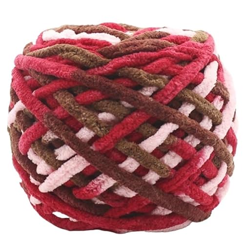 Chunky Yarn 500 G Chenille-Garn, Polyester, Veganes Grobes Garn, Jumbo-Garn, Strickmaterialien For Stricken Von Schals, Decken(38) von GIJMZY
