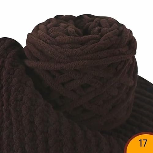 Chunky Yarn 500 g/Knäuel, gemischtes Garn, dicke Linie, Strickgarn, grobe Fäden, Bonbonfarben, weich, selbstgewebt, DIY-Schal, Pullover, handgefertigtes Stricken(Coffee) von GIJMZY