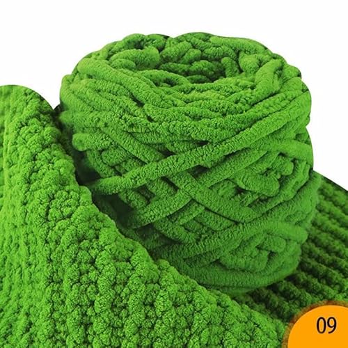 Chunky Yarn 500 g/Knäuel, gemischtes Garn, dicke Linie, Strickgarn, grobe Fäden, Bonbonfarben, weich, selbstgewebt, DIY-Schal, Pullover, handgefertigtes Stricken(Green) von GIJMZY