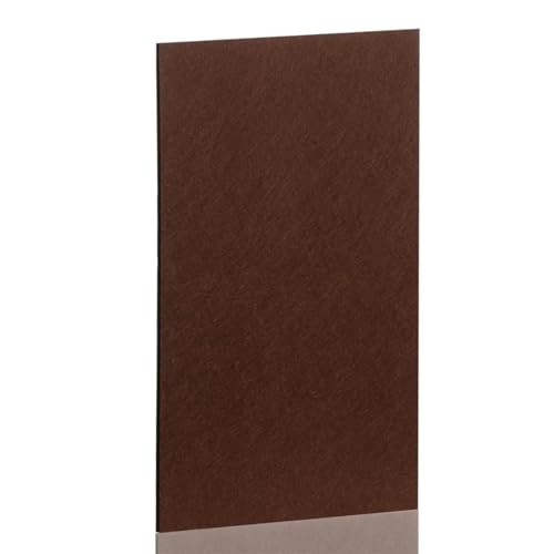 Filz Stoff Farbige Filzunterlage, 3/5 mm, rutschfeste Stuhl- und Tischmatten, Selbstklebende Filzunterlage for Möbelbeine, kratzfester Bodenschutz, 21 x 30 cm, for Selberschneiden(Coffee,5mm) von GIJMZY