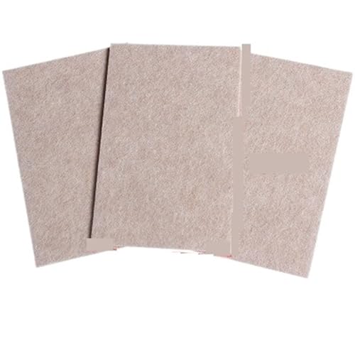 Filz Stoff Farbige Filzunterlage, verdickte, Selbstklebende Stuhlbeinpolster aus Filz, Bodenschutz, Möbelbeine, Tischbeinabdeckungen, runde Anti-Rutsch-Pads(150x97mm-3pcs) von GIJMZY