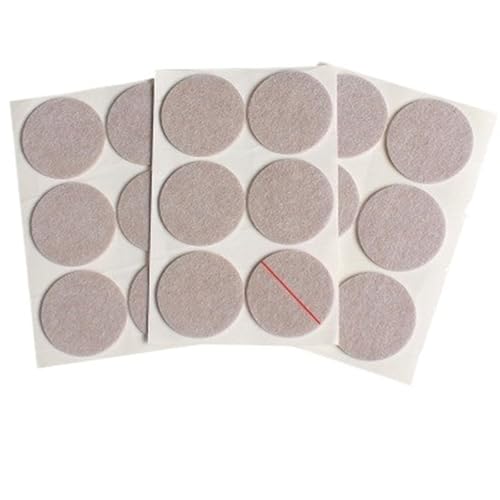 Filz Stoff Farbige Filzunterlage, verdickte, Selbstklebende Stuhlbeinpolster aus Filz, Bodenschutz, Möbelbeine, Tischbeinabdeckungen, runde Anti-Rutsch-Pads(45mm-18pcs) von GIJMZY