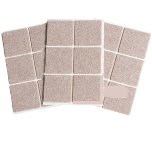 Filz Stoff Farbige Filzunterlage, verdickte, Selbstklebende Stuhlbeinpolster aus Filz, Bodenschutz, Möbelbeine, Tischbeinabdeckungen, runde Anti-Rutsch-Pads(45x45mm-18pcs) von GIJMZY