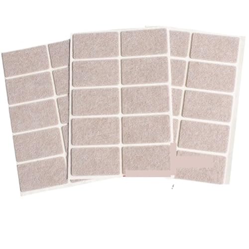 Filz Stoff Farbige Filzunterlage, verdickte, Selbstklebende Stuhlbeinpolster aus Filz, Bodenschutz, Möbelbeine, Tischbeinabdeckungen, runde Anti-Rutsch-Pads(47x27mm-30pcs) von GIJMZY