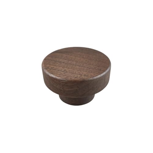 GIJMZY Holzgriffe Für Schränke 2 Stück Holz-Möbelgriffe, Eiche, Nussbaum, Knauf, Holz-T-Bar, Kleiderschrankgriffe, luxuriöse Dekoration, Holzmöbel-Hardware(40x25mm-B) von GIJMZY