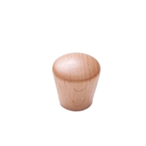 GIJMZY Holzgriffe Für Schränke 2 Stück Holzschrankgriffe Massive Holzküchentürgriffe Kommode Kleiderschrank Knöpfe Schrank Schubladengriff Möbelgriffe(Beech-22x22mm) von GIJMZY