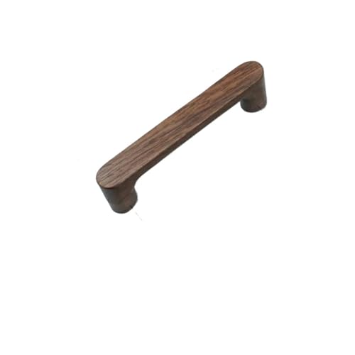 GIJMZY Holzgriffe Für Schränke 2 Stück Holzschrankgriffe Massive Holzküchentürgriffe Kommode Kleiderschrank Knöpfe Schrank Schubladengriff Möbelgriffe(Walnut-256mm) von GIJMZY