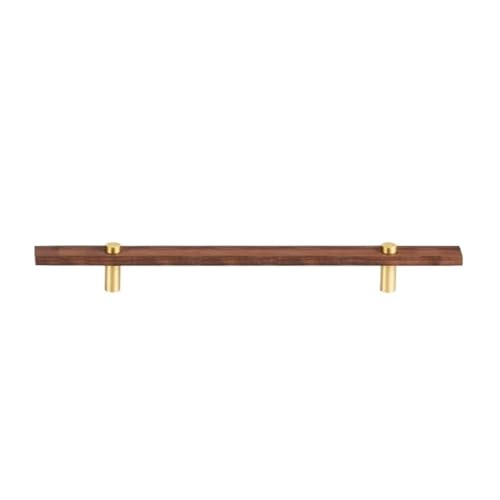 GIJMZY Holzgriffe Für Schränke 2 Stück Möbelgriffe aus Walnussholz, lang, modern, for Schrank, Kleiderschrank, Kommode, Schuhkarton, Weinbar, Schublade, Schrank(L200xW22.5xH36xC128mm-A) von GIJMZY