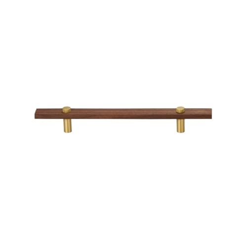 GIJMZY Holzgriffe Für Schränke 2 Stück Möbelgriffe aus Walnussholz, lang, modern, for Schrank, Kleiderschrank, Kommode, Schuhkarton, Weinbar, Schublade, Schrank(L200xW22.5xH36xC128mm-B) von GIJMZY