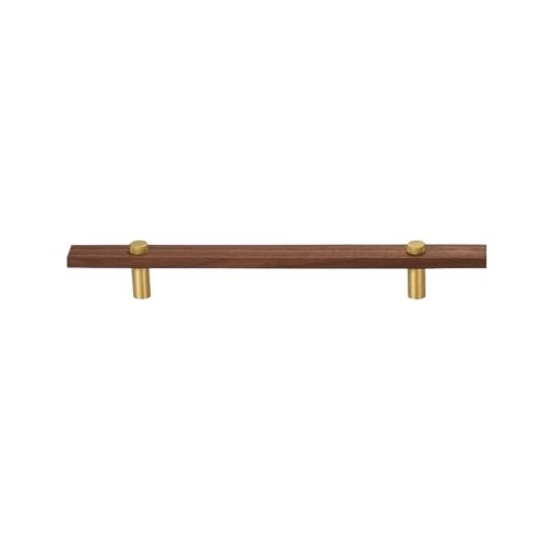 GIJMZY Holzgriffe Für Schränke 2 Stück Möbelgriffe aus Walnussholz, lang, modern, for Schrank, Kleiderschrank, Kommode, Schuhkarton, Weinbar, Schublade, Schrank(L250xW22.5xH36xC160mm-B) von GIJMZY