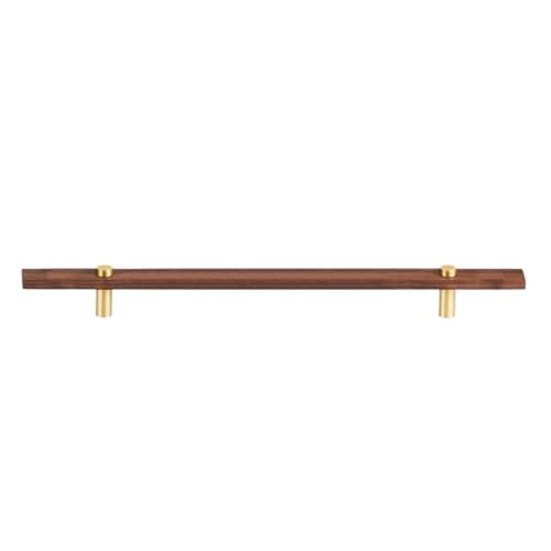 GIJMZY Holzgriffe Für Schränke 2 Stück Möbelgriffe aus Walnussholz, lang, modern, for Schrank, Kleiderschrank, Kommode, Schuhkarton, Weinbar, Schublade, Schrank(L280xW22.5xH36xC192mm-A) von GIJMZY