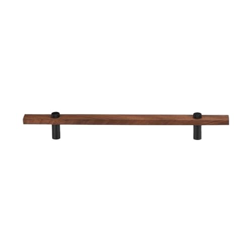 GIJMZY Holzgriffe Für Schränke 2 Stück Möbelgriffe aus Walnussholz, lang, modern, for Schrank, Kleiderschrank, Kommode, Schuhkarton, Weinbar, Schublade, Schrank(L280xW22.5xH36xC192mm-D) von GIJMZY