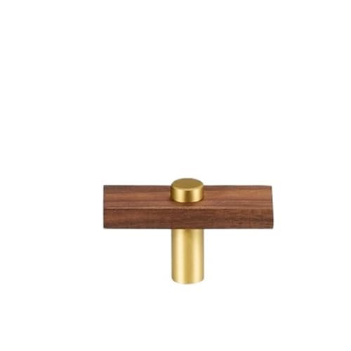 GIJMZY Holzgriffe Für Schränke 2 Stück Möbelgriffe aus Walnussholz, lang, modern, for Schrank, Kleiderschrank, Kommode, Schuhkarton, Weinbar, Schublade, Schrank(L60xW22.5xH36mm-A) von GIJMZY