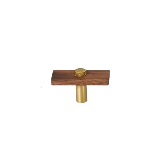 GIJMZY Holzgriffe Für Schränke 2 Stück Möbelgriffe aus Walnussholz, lang, modern, for Schrank, Kleiderschrank, Kommode, Schuhkarton, Weinbar, Schublade, Schrank(L60xW22.5xH36mm-B) von GIJMZY