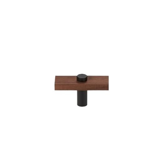 GIJMZY Holzgriffe Für Schränke 2 Stück Möbelgriffe aus Walnussholz, lang, modern, for Schrank, Kleiderschrank, Kommode, Schuhkarton, Weinbar, Schublade, Schrank(L60xW22.5xH36mm-C) von GIJMZY