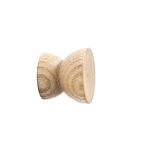 GIJMZY Holzgriffe Für Schränke 2 Stück halbkreisförmige Holzknöpfe, Schubladengriffe, Buche, Küchenschrankgriffe, einfache Möbelbeschläge(30x23x26mm-A) von GIJMZY