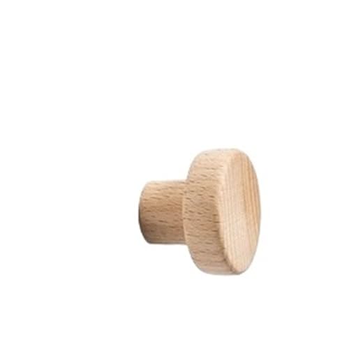 GIJMZY Holzgriffe Für Schränke 2 Stück halbkreisförmige Holzknöpfe, Schubladengriffe, Buche, Küchenschrankgriffe, einfache Möbelbeschläge(35x17x26mm-A) von GIJMZY