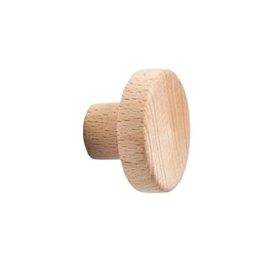 GIJMZY Holzgriffe Für Schränke 2 Stück halbkreisförmige Holzknöpfe, Schubladengriffe, Buche, Küchenschrankgriffe, einfache Möbelbeschläge(40x18x26mm-A) von GIJMZY