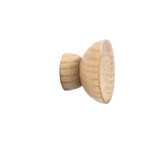GIJMZY Holzgriffe Für Schränke 2 Stück halbkreisförmige Holzknöpfe, Schubladengriffe, Buche, Küchenschrankgriffe, einfache Möbelbeschläge(40x23x27mm-A) von GIJMZY