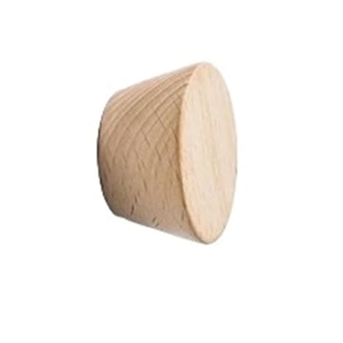 GIJMZY Holzgriffe Für Schränke 2 Stück halbkreisförmige Holzknöpfe, Schubladengriffe, Buche, Küchenschrankgriffe, einfache Möbelbeschläge(48x34x25mm-A) von GIJMZY