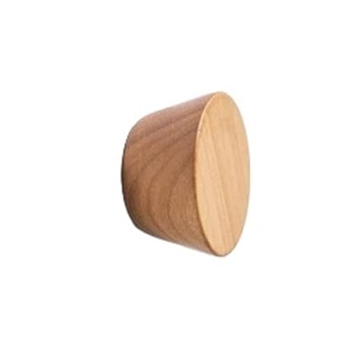 GIJMZY Holzgriffe Für Schränke 2 Stück halbkreisförmige Holzknöpfe, Schubladengriffe, Buche, Küchenschrankgriffe, einfache Möbelbeschläge(48x34x25mm-C) von GIJMZY