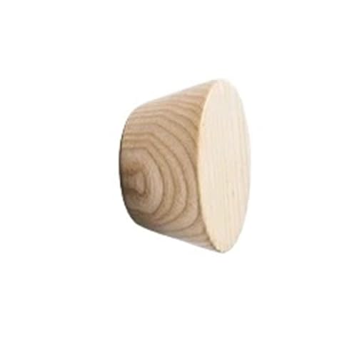 GIJMZY Holzgriffe Für Schränke 2 Stück halbkreisförmige Holzknöpfe, Schubladengriffe, Buche, Küchenschrankgriffe, einfache Möbelbeschläge(48x34x25mm-D) von GIJMZY